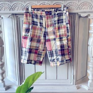 Boys Ralph Lauren POLO Madras Plaid Shorts. Size 16